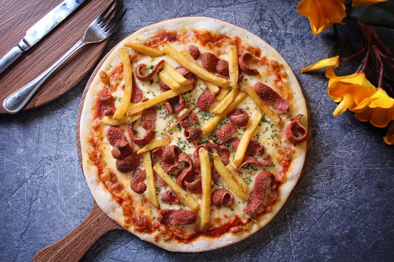 Meat Lovers Thin Crust Pizza